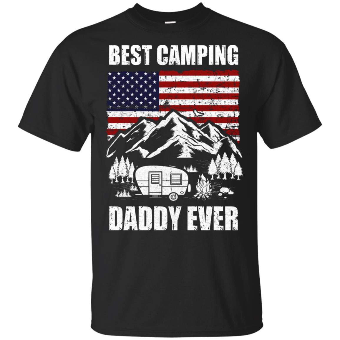 Best Camping Daddy Ever Usa Flag Father's Day Gift T-Shirt & Hoodie | Teecentury.com