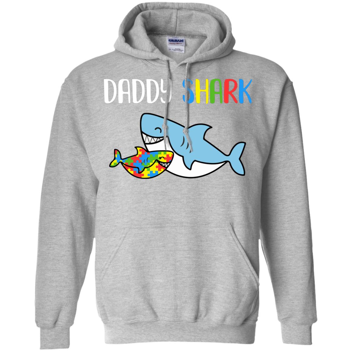 Daddy Shark Support Autism Awareness For Child T-Shirt & Hoodie | Teecentury.com