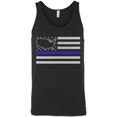 United States Thin Blue Line Police State T-Shirt & Hoodie | Teecentury.com