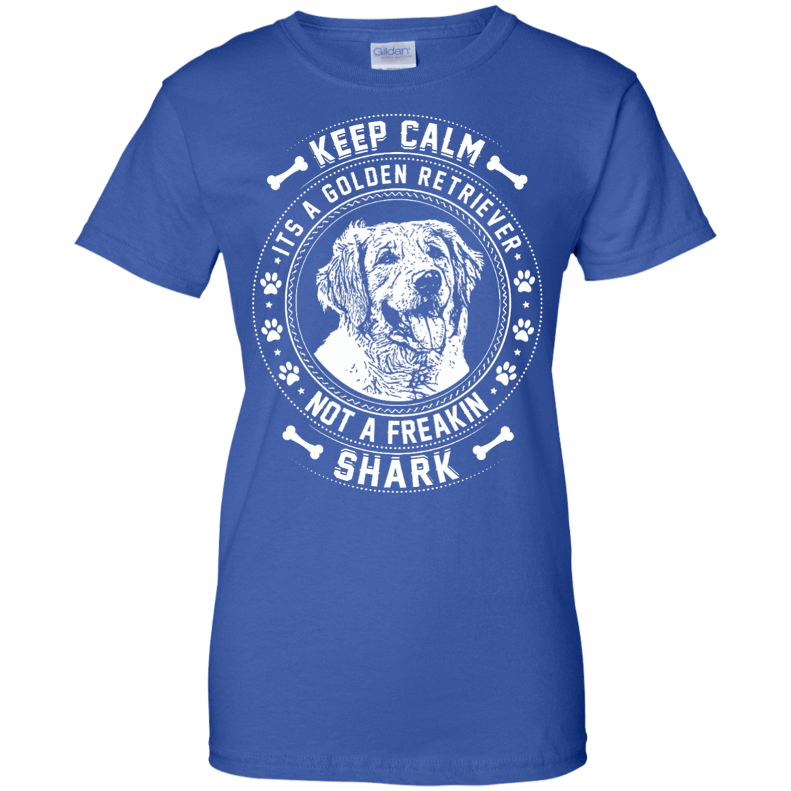 Keep Calm It's A Golden Retriever Not A Freaking Shark T-Shirt & Hoodie | Teecentury.com