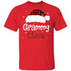 Santa Grammy Claus Red Plaid Family Pajamas Christmas Gift T-Shirt & Sweatshirt | Teecentury.com