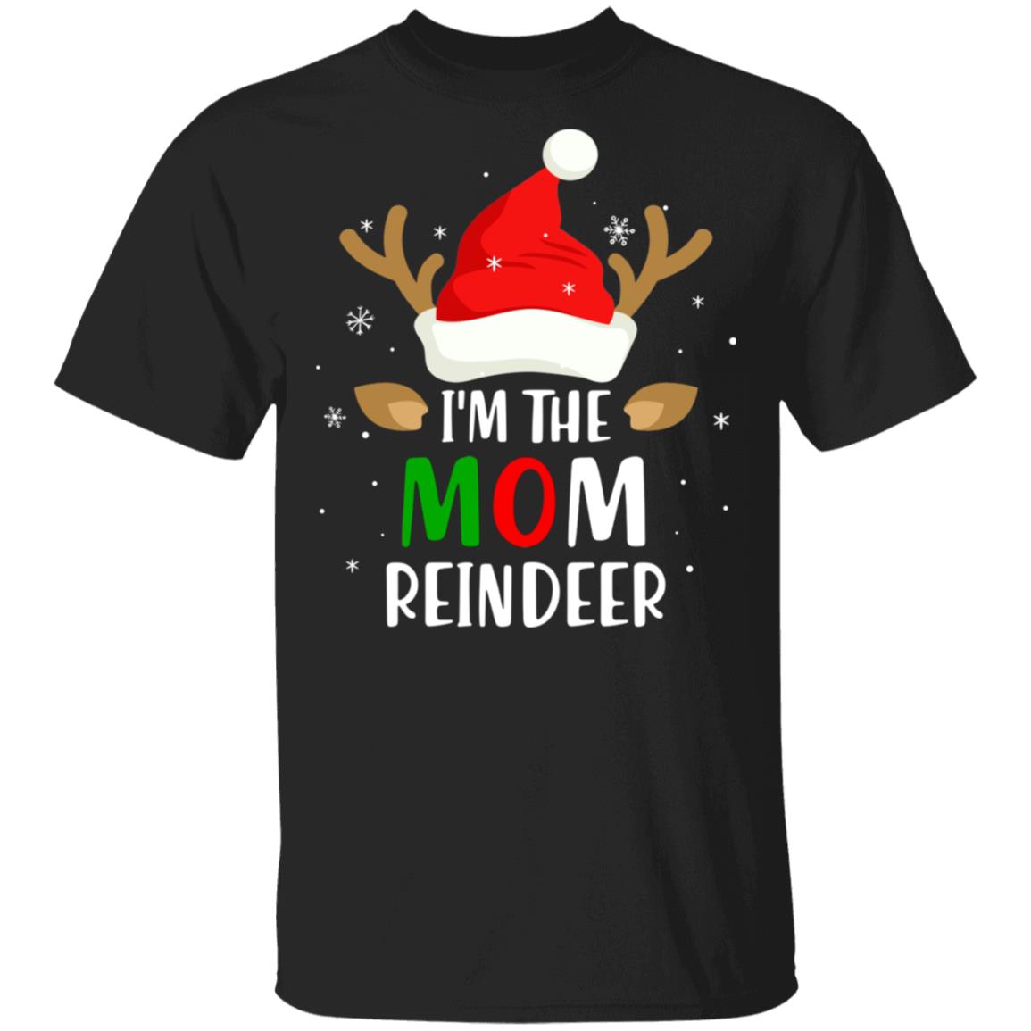I'm The Mom Reindeer Matching Family Christmas T-Shirt & Sweatshirt | Teecentury.com