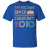 Awesome Since February 2010 Vintage 12th Birthday Gifts Youth Youth Shirt | Teecentury.com