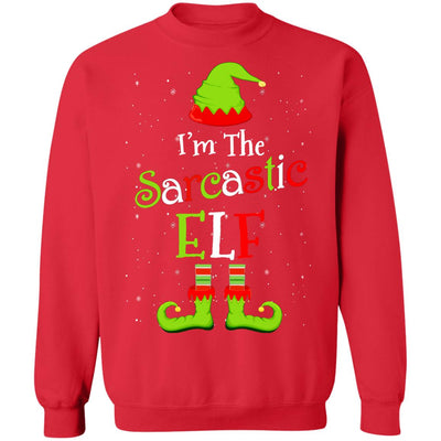 I'm The Sarcastic Elf Family Matching Funny Christmas Group Gift T-Shirt & Sweatshirt | Teecentury.com