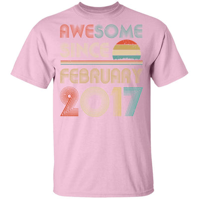 Awesome Since February 2017 Vintage 5th Birthday Gifts Youth Youth Shirt | Teecentury.com