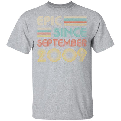 Epic Since September 2009 13th Birthday Gift 13 Yrs Old T-Shirt & Hoodie | Teecentury.com