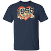 67th Birthday Gifts Classic Retro Heart Vintage 1955 T-Shirt & Tank Top | Teecentury.com