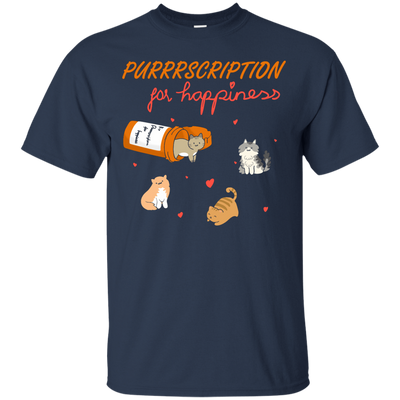 Purrrscription For Happiness T-Shirt & Hoodie | Teecentury.com