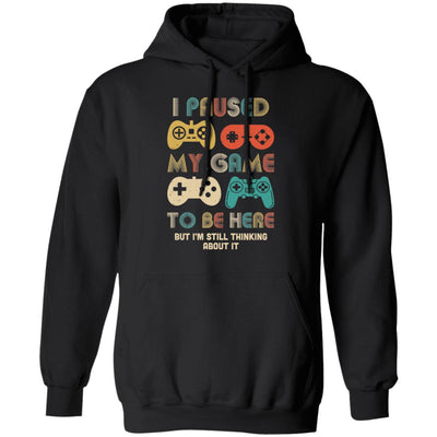 Vintage I Paused My Game To Be Here Funny Gamer Gift T-Shirt & Hoodie | Teecentury.com