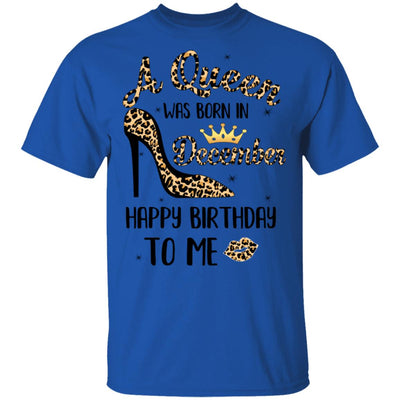 Born In December Girl Leopard High Heels Birthday Women Gift T-Shirt & Tank Top | Teecentury.com