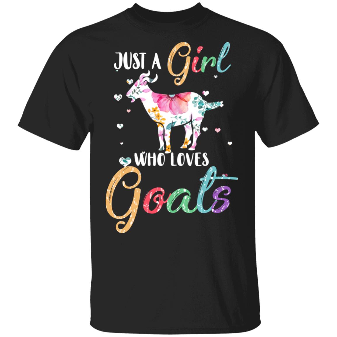 Just A Girl Who Loves Goats Cute Goat Lover T-Shirt & Hoodie | Teecentury.com