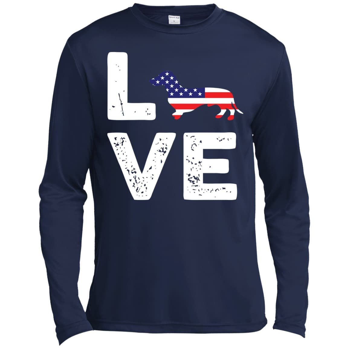 American Flag Dog Wiener Love T-Shirt & Hoodie | Teecentury.com