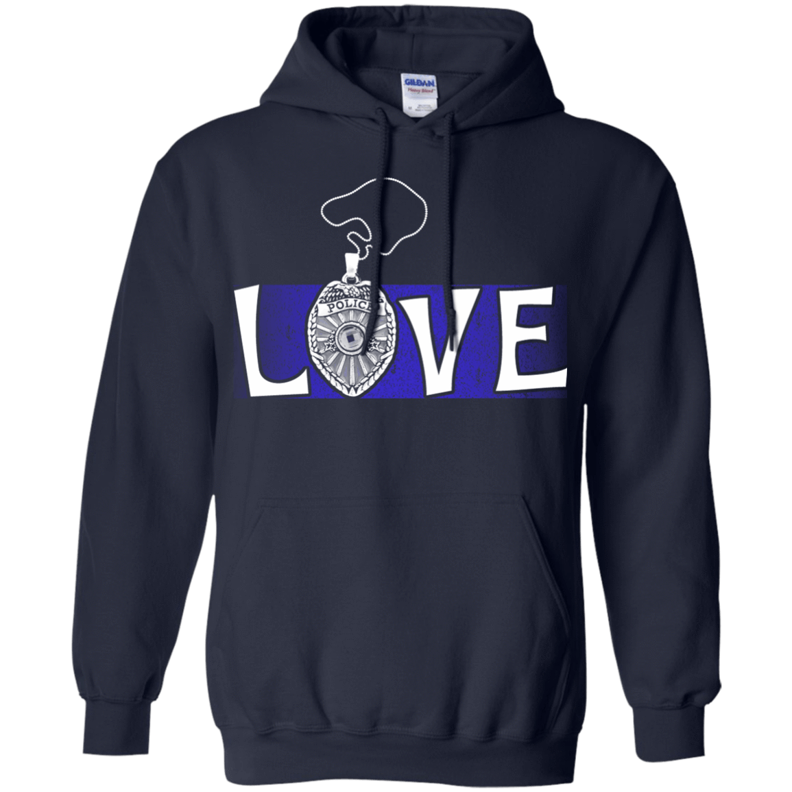 Love Police Thin Blue Line T-Shirt & Hoodie | Teecentury.com