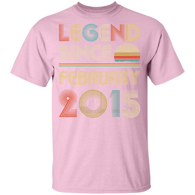 Legend Since February 2015 Vintage 7th Birthday Gifts Youth Youth Shirt | Teecentury.com