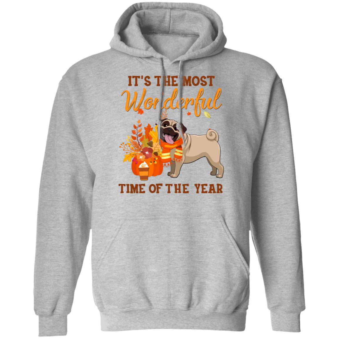 Pug Autumn It's The Most Wonderful Time Of The Year T-Shirt & Hoodie | Teecentury.com