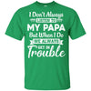 I Don't Always Listen To My Papa Funny Grandkids Gifts Youth Youth Shirt | Teecentury.com