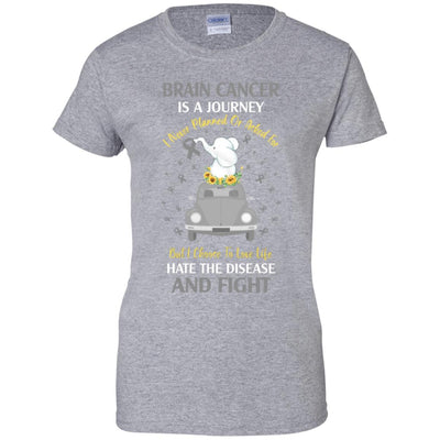 Brain Cancer Awareness Is A Journey T-Shirt & Hoodie | Teecentury.com