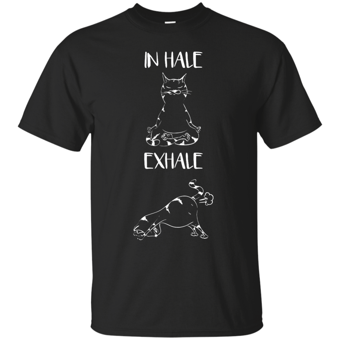 Yoga Cat Inhale Exhale T-Shirt & Hoodie | Teecentury.com