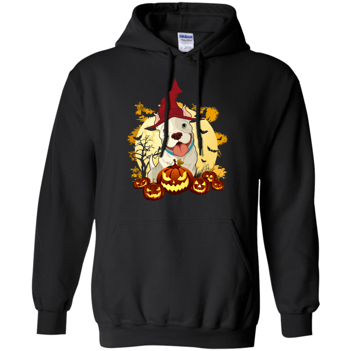 Pitbull Halloween Pumpkin T-Shirt & Hoodie | Teecentury.com