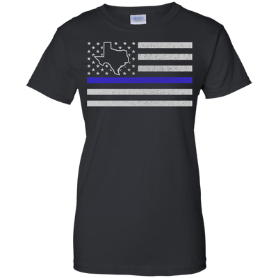 Texas Thin Blue Line Police State T-Shirt & Hoodie | Teecentury.com