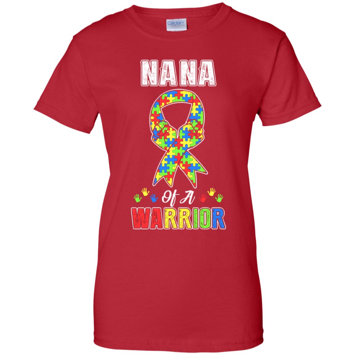 Nana Of A Warrior Support Autism Awareness Gift T-Shirt & Hoodie | Teecentury.com