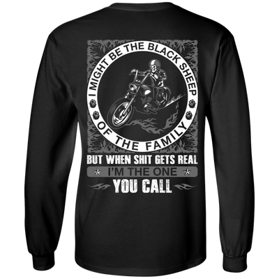 I Might Be The Black Sheep Of The Family Motorcycle T-Shirt & Hoodie | Teecentury.com