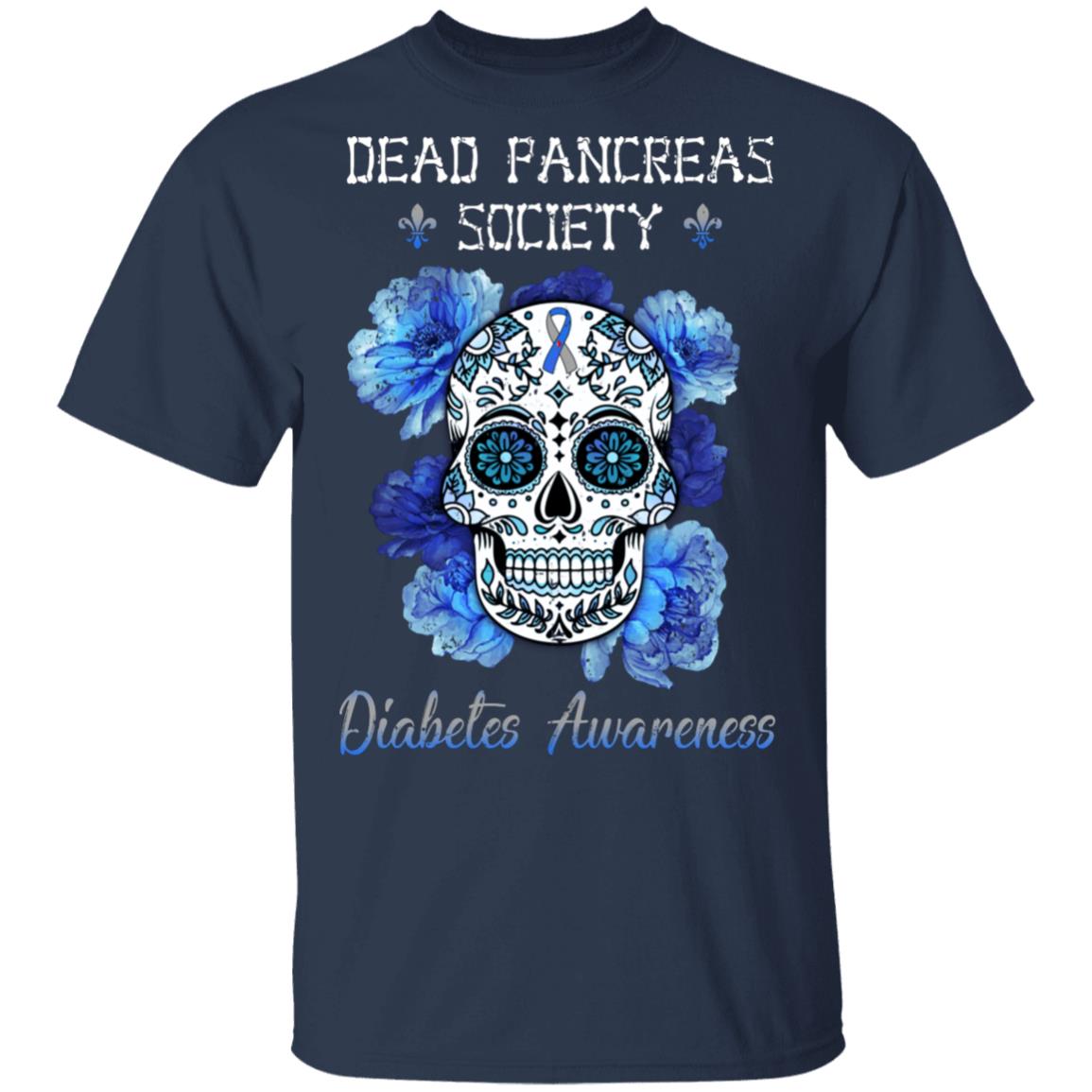 Dead Pancreas Society Sugar Skull Diabetes Awareness T-Shirt & Hoodie | Teecentury.com