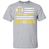 Vintage Thin Gold Line 911 Dispatcher USA Flag T-Shirt & Hoodie | Teecentury.com