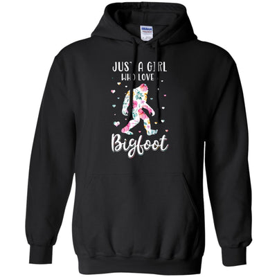 Flower Just A Girls Who Loves Bigfoot T-Shirt & Tank Top | Teecentury.com