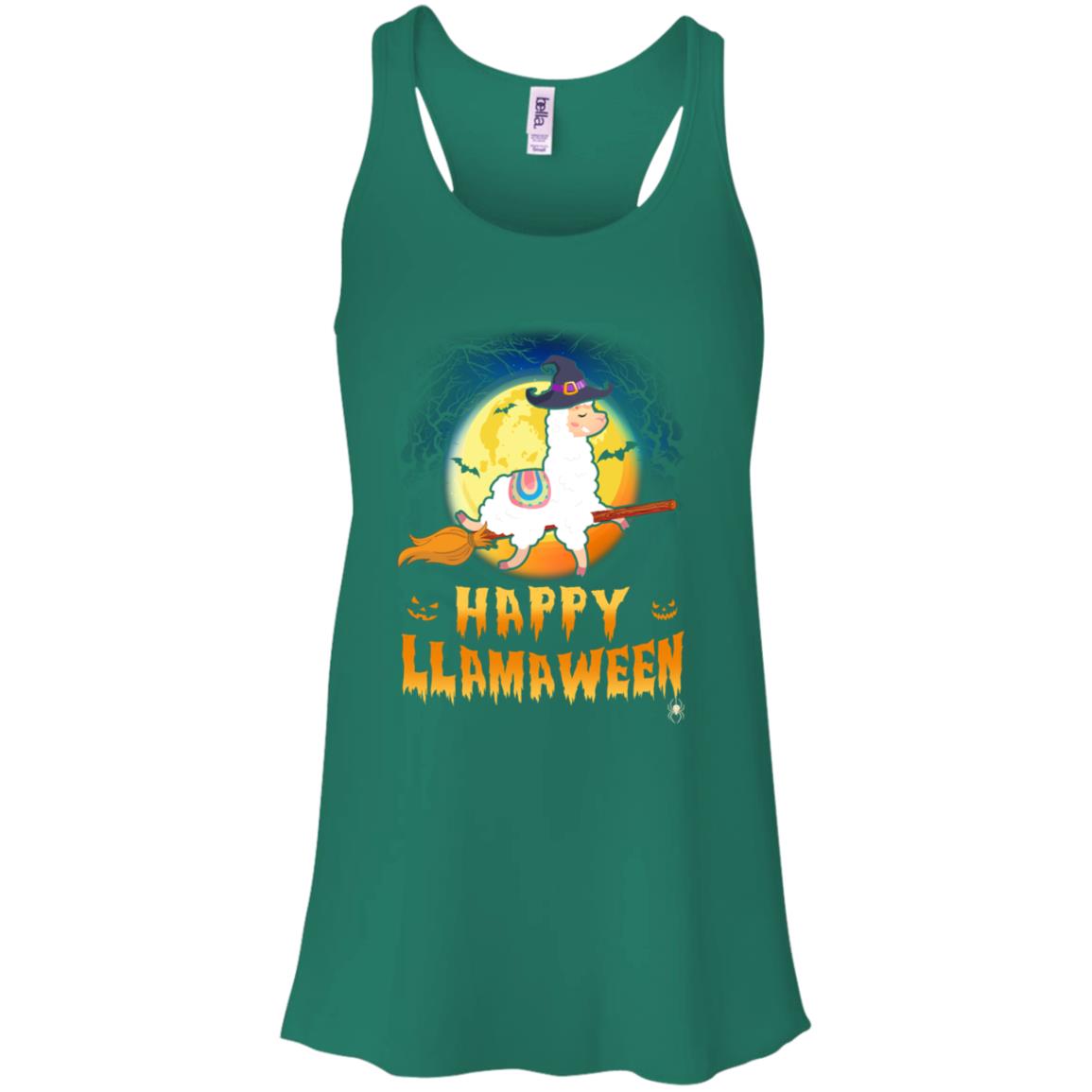 Happy Llamaween Halloween Llama Witch Costume T-Shirt & Tank Top | Teecentury.com