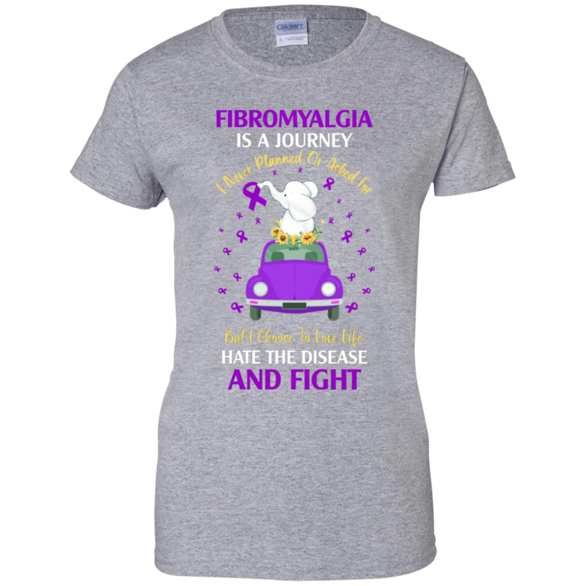 Fibromyalgia Awareness Is A Journey T-Shirt & Hoodie | Teecentury.com