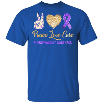 Peace Love Cure Fibromyalgia Awareness T-Shirt & Hoodie | Teecentury.com