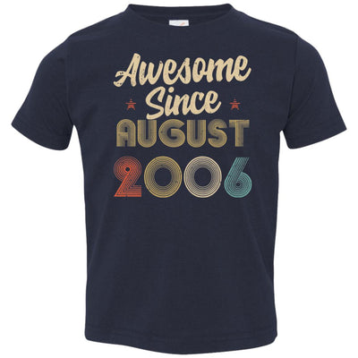 Awesome Since August 2006 Vintage 16th Birthday Gifts Youth Youth Shirt | Teecentury.com