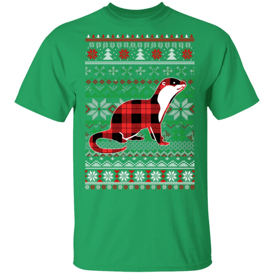 Otter Red Plaid Ugly Christmas Sweater Funny Gifts T-Shirt & Sweatshirt | Teecentury.com