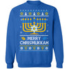 Merry Chrismukkah Xmas Hanukkah Ugly Christmas Sweater T-Shirt & Sweatshirt | Teecentury.com