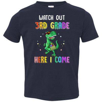 3rd Grade Here I Come Dinosaur Back To School Youth Youth Shirt | Teecentury.com