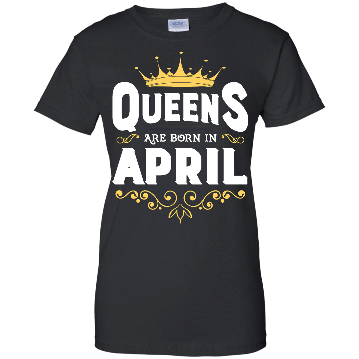 Queens Are Born In April T-Shirt & Hoodie | Teecentury.com