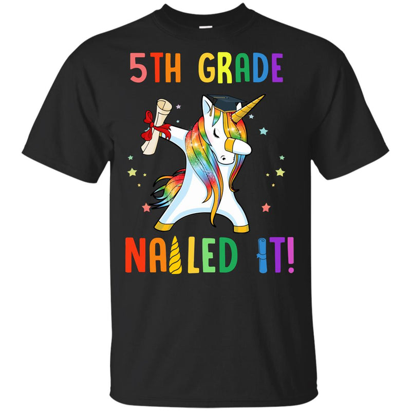 Dabbing 5th Grade Unicorn Nailed It Graduation Class Of 2024 Youth ...