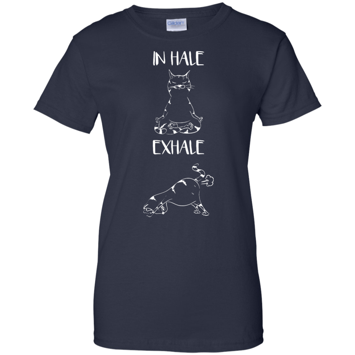 Yoga Cat Inhale Exhale T-Shirt & Hoodie | Teecentury.com
