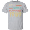 Epic Since November 1989 33th Birthday Gift 33 Yrs Old T-Shirt & Hoodie | Teecentury.com