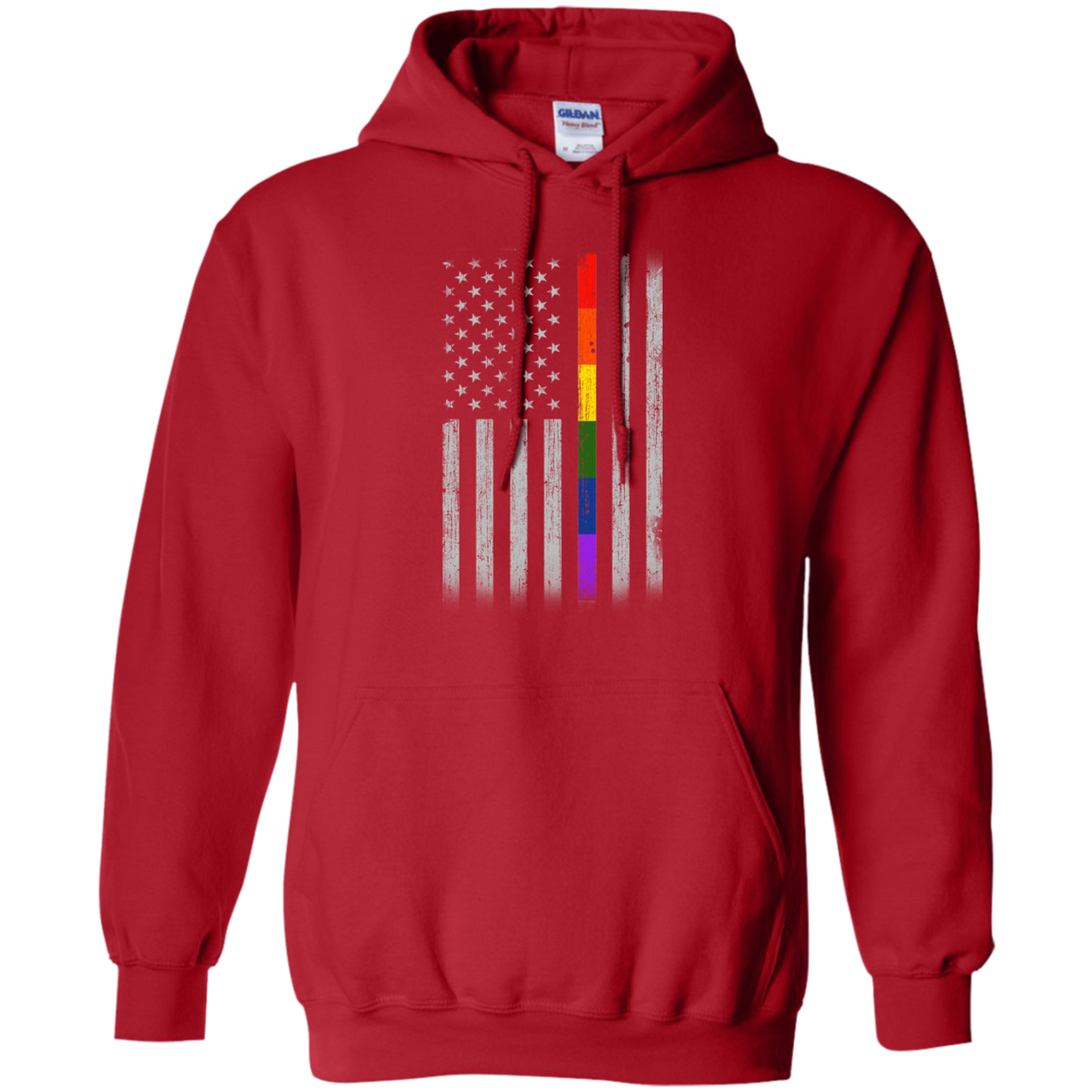 Rainbow Lesbian Gay Pride LGBT America Flag T-Shirt & Hoodie | Teecentury.com