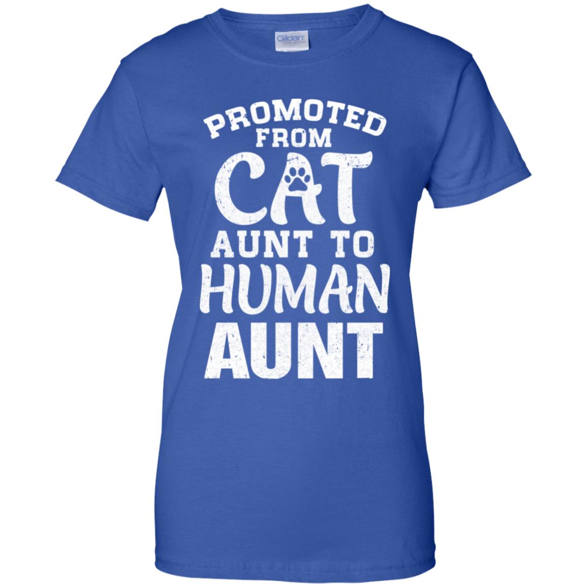 Promoted From Cat Aunt To Human Aunt Gifts T-Shirt & Hoodie | Teecentury.com