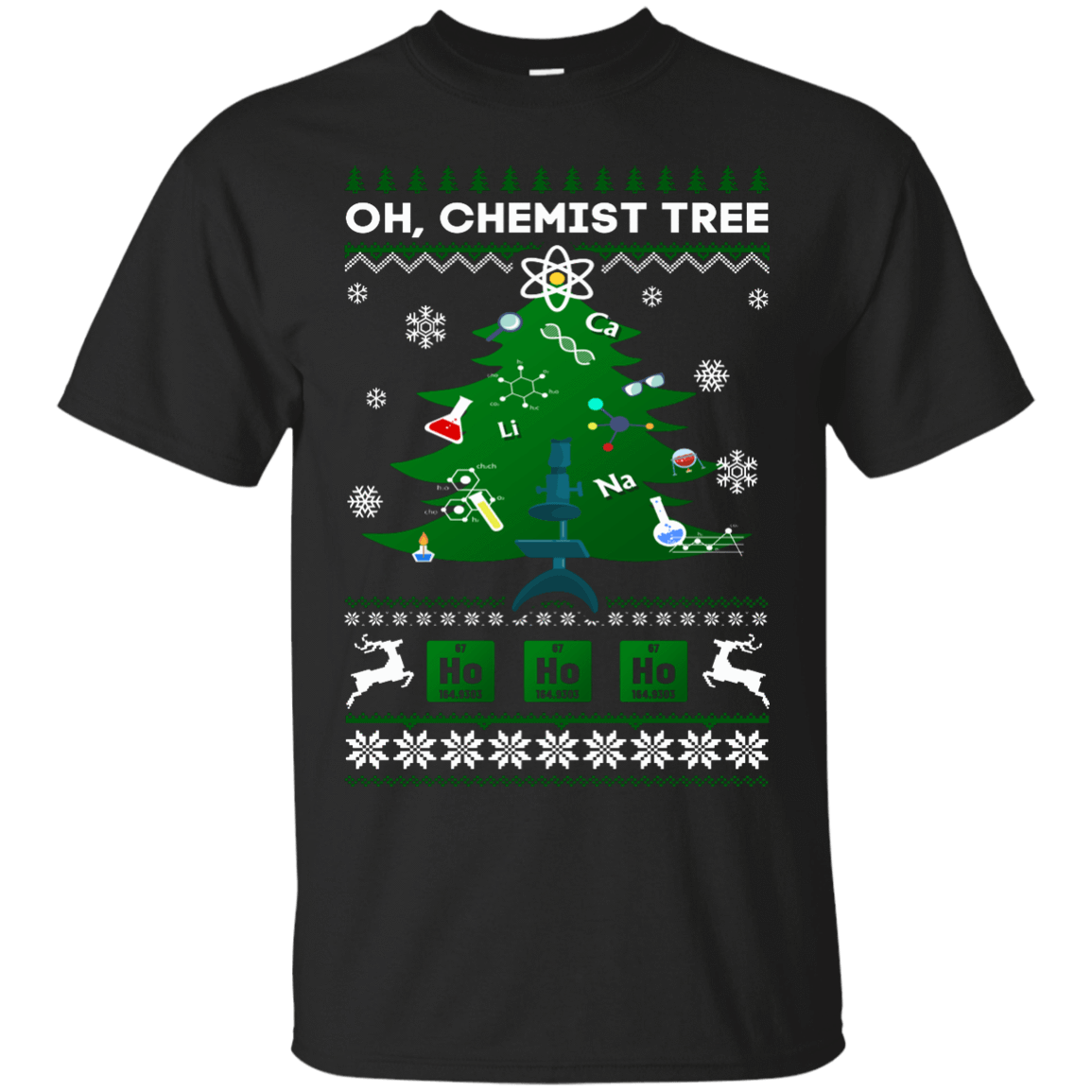 Oh Chemistry Tree Science Christmas Ugly Sweater Gift T-Shirt & Hoodie | Teecentury.com