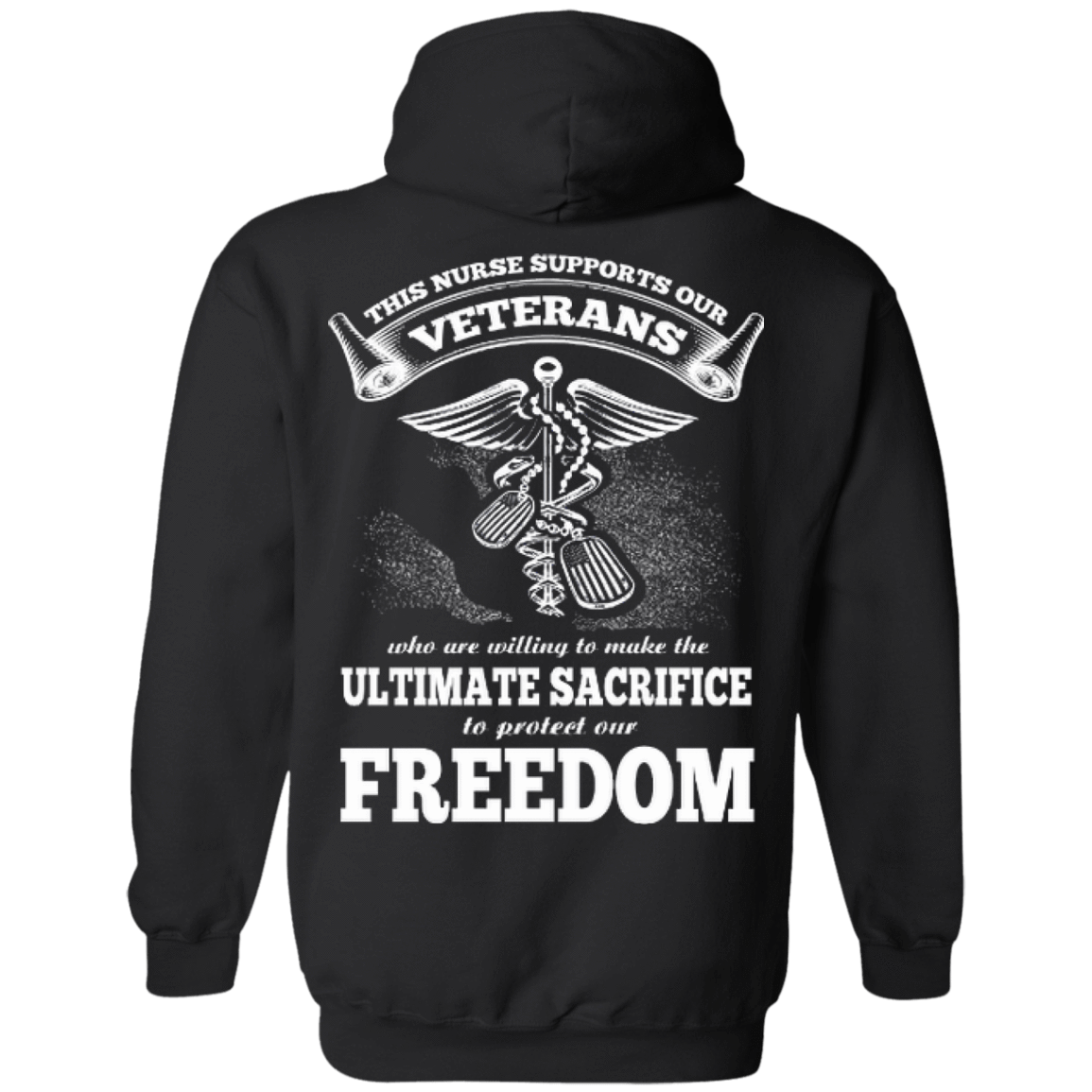 THIS NURSE SUPPORTS OUR VETERANS T-Shirt & Hoodie | Teecentury.com