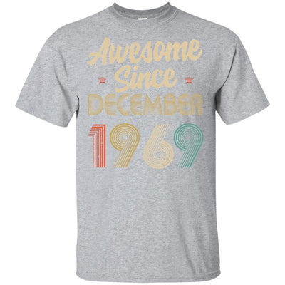 Awesome Since December 1969 Vintage 53th Birthday Gifts T-Shirt & Hoodie | Teecentury.com