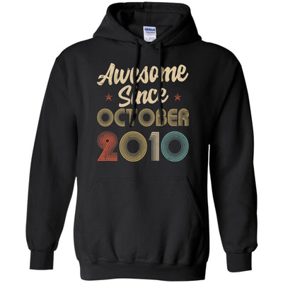 Awesome Since October 2010 Vintage 12th Birthday Gifts T-Shirt & Hoodie | Teecentury.com