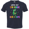 5th Grade Here I Come Dinosaur Back To School Youth Youth Shirt | Teecentury.com