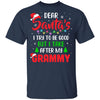 Dear Santa I Tried To Be Good But My Grammy Christmas Kids Youth Youth Shirt | Teecentury.com