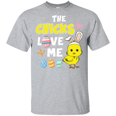 Happy Easter Funny Chick Bunny Ears With Egg T-Shirt & Hoodie | Teecentury.com