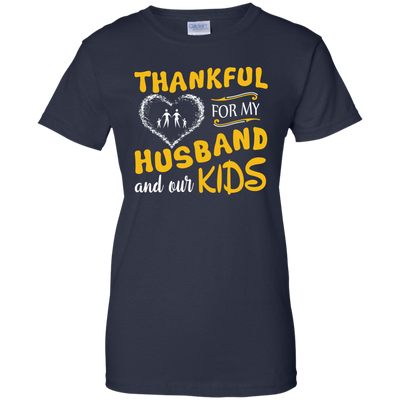 Thankful For My Husband And Our Kids T-Shirt & Hoodie | Teecentury.com